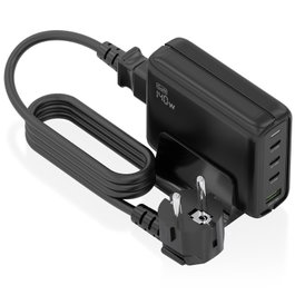 Aisens Cargador Sobremesa GaN 140W 3xUSB-C 1xUSB-A Negro ASCH-140W4P056-BK